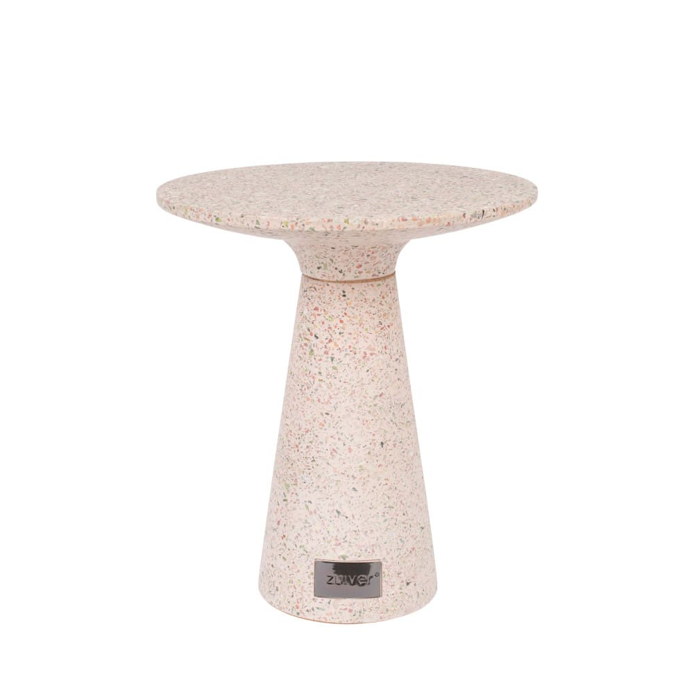 table d'appoint en terrazzo - rose