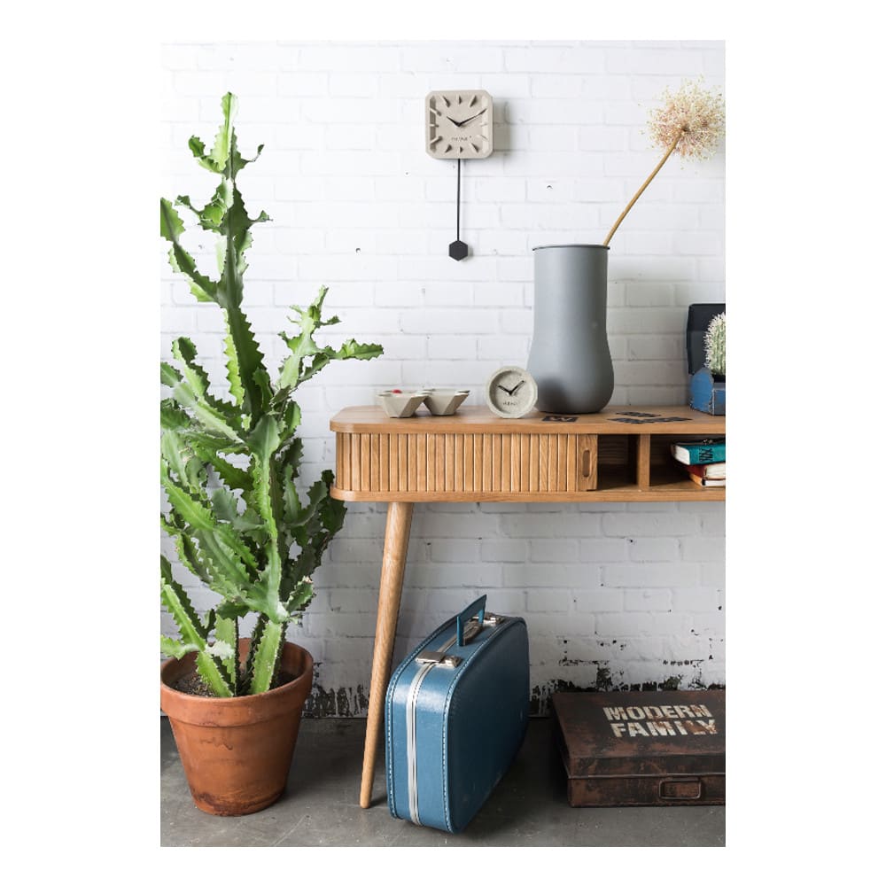 Consolle in legno chiaro con ante scorrevoli - Zuiver