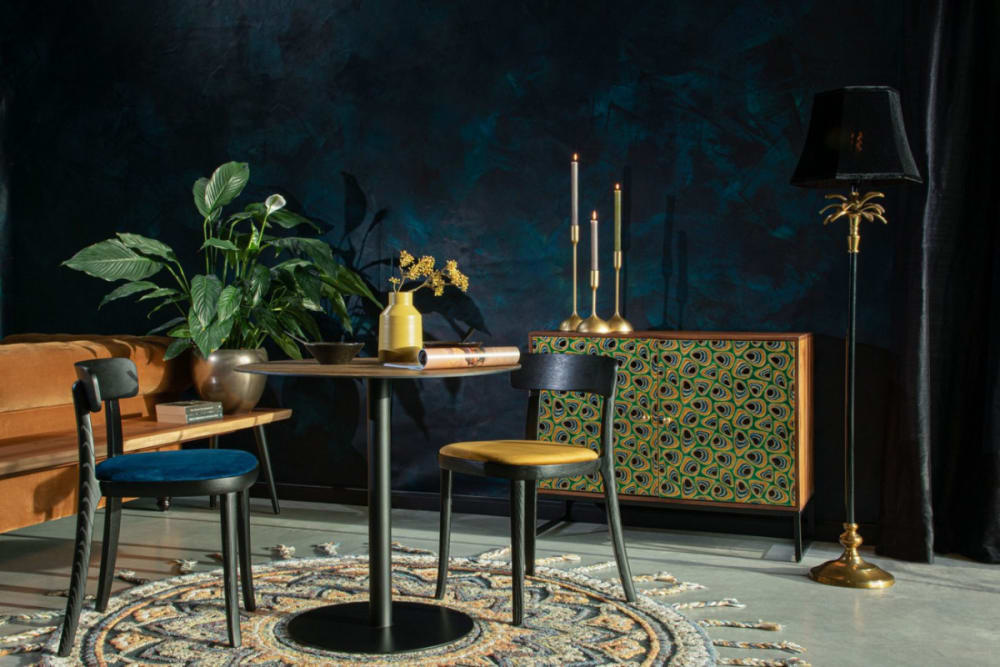 Meuble de rangement en bois avec portes plaquées laiton - Maisons du Monde