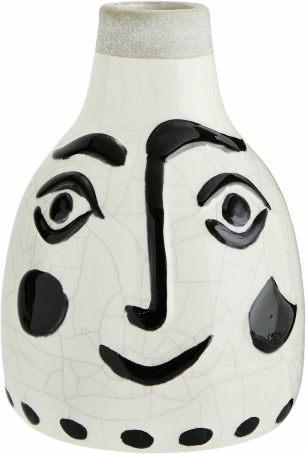 MADAM STOLTZ Un vase ethnique et graphique peint à la main ! Il rythmera et marquera la décoration de votre pièce, à coupler pourquoi pas avec le