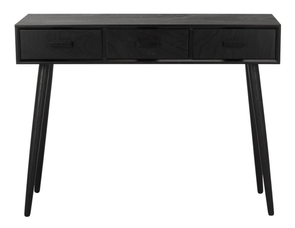 Consoles en pin/mdf, noir Consoles en pin/mdf, noir