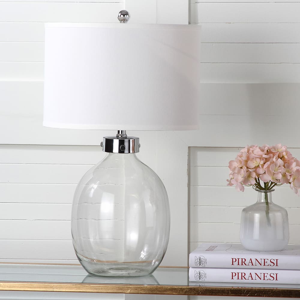 Ensemble de 2 lampes de table en polyester, transparent - Maisons du Monde
