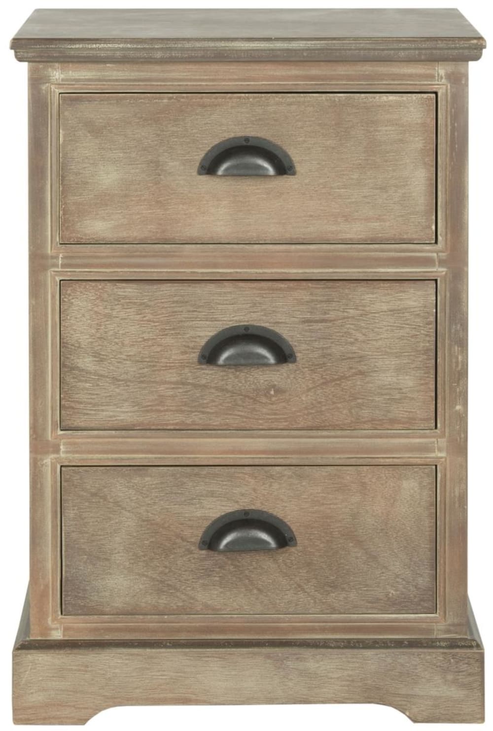 Table d'appoint en pin/mdf/placage bois, gris Table d'appoint en pin/mdf/placage bois, gris