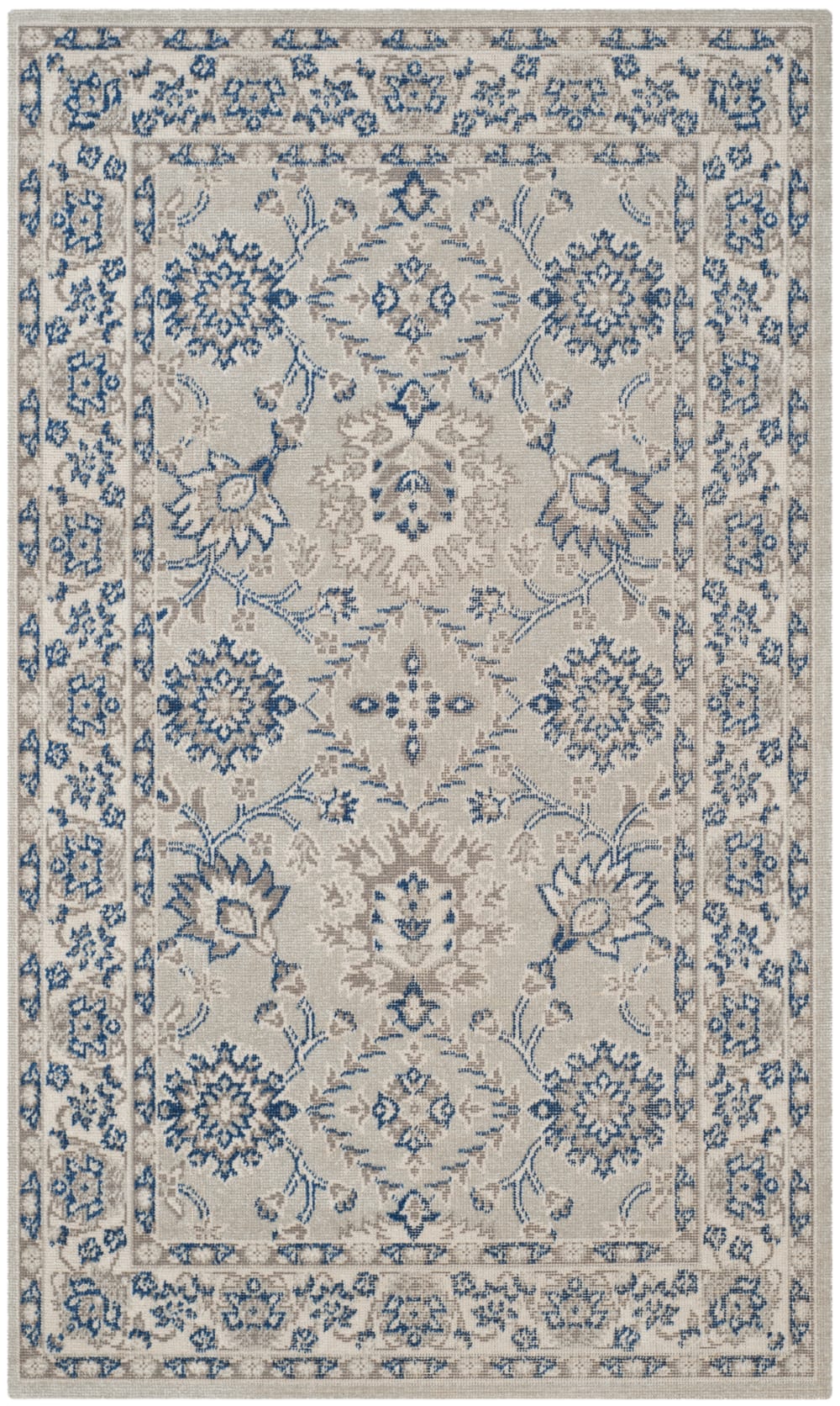 Safavieh Tapis traditionnel en polypropylène bleu/blanc, 122 x 183 cm style vintage - Pp - Polypropylène