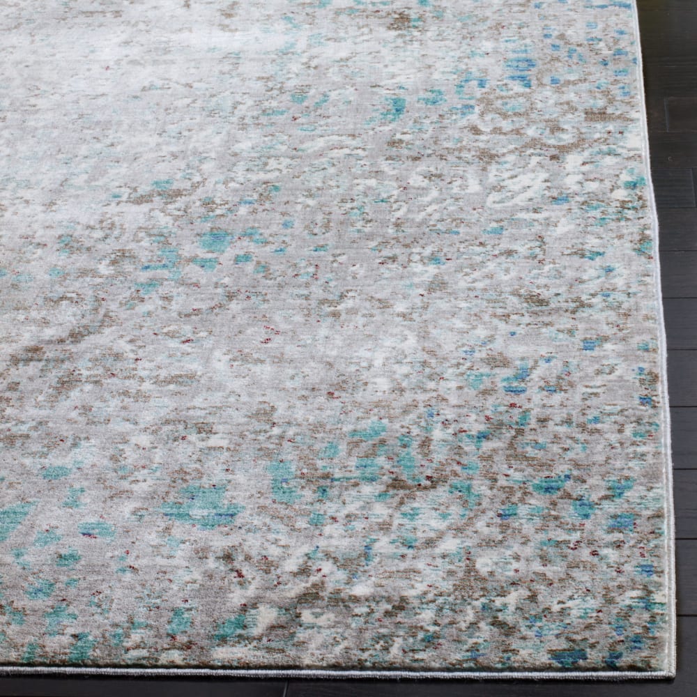 Tapis métro-mod en polyester gris/bleu, 122 x 183 cm — vue 4