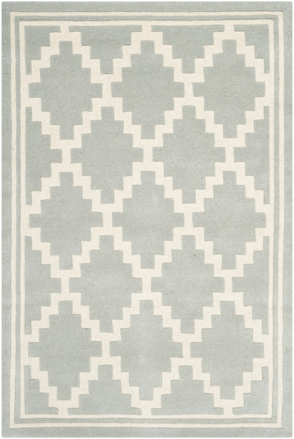 Tapis laine gris 122