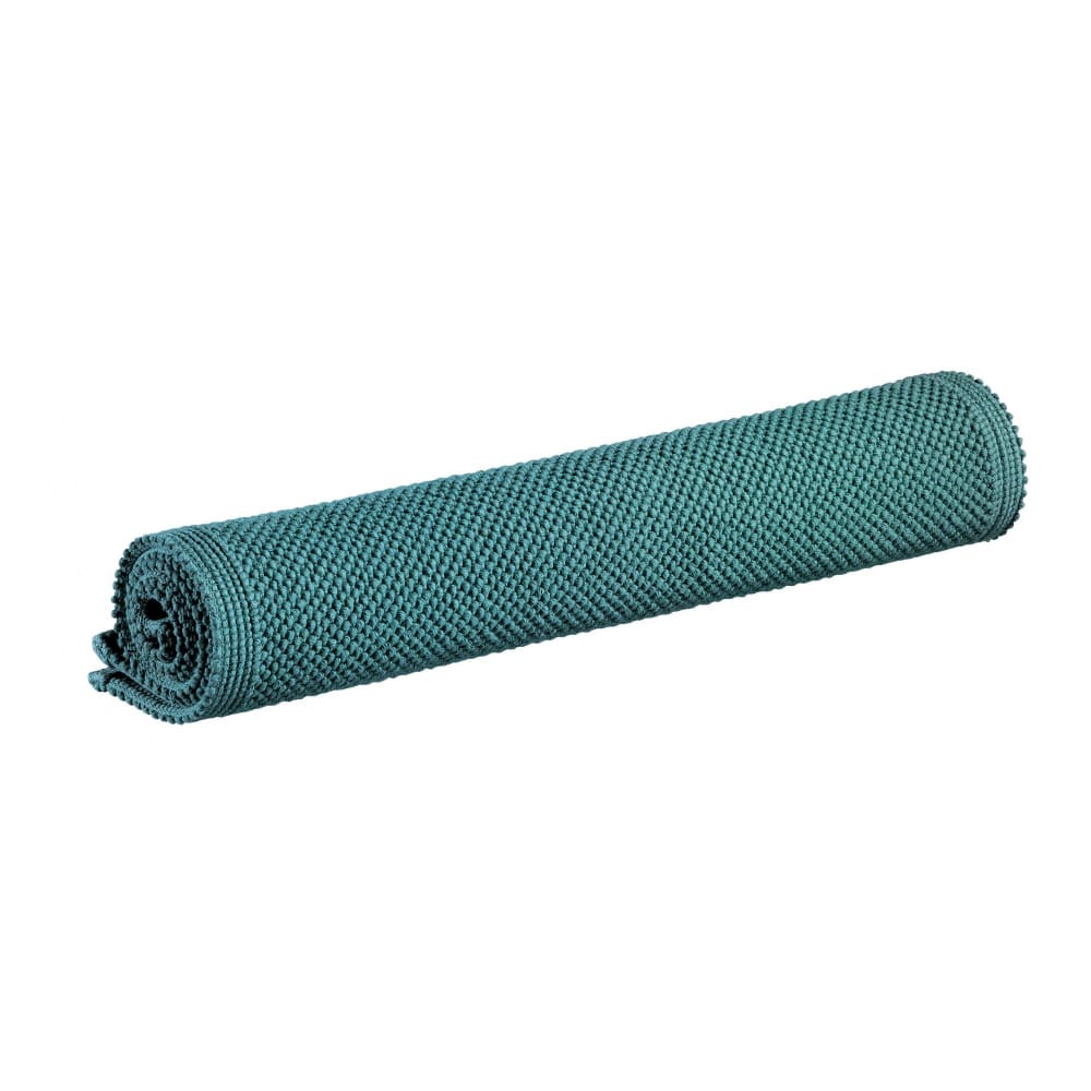 Tapis de bain uni  en coton vert de gris 54 x 64 cm