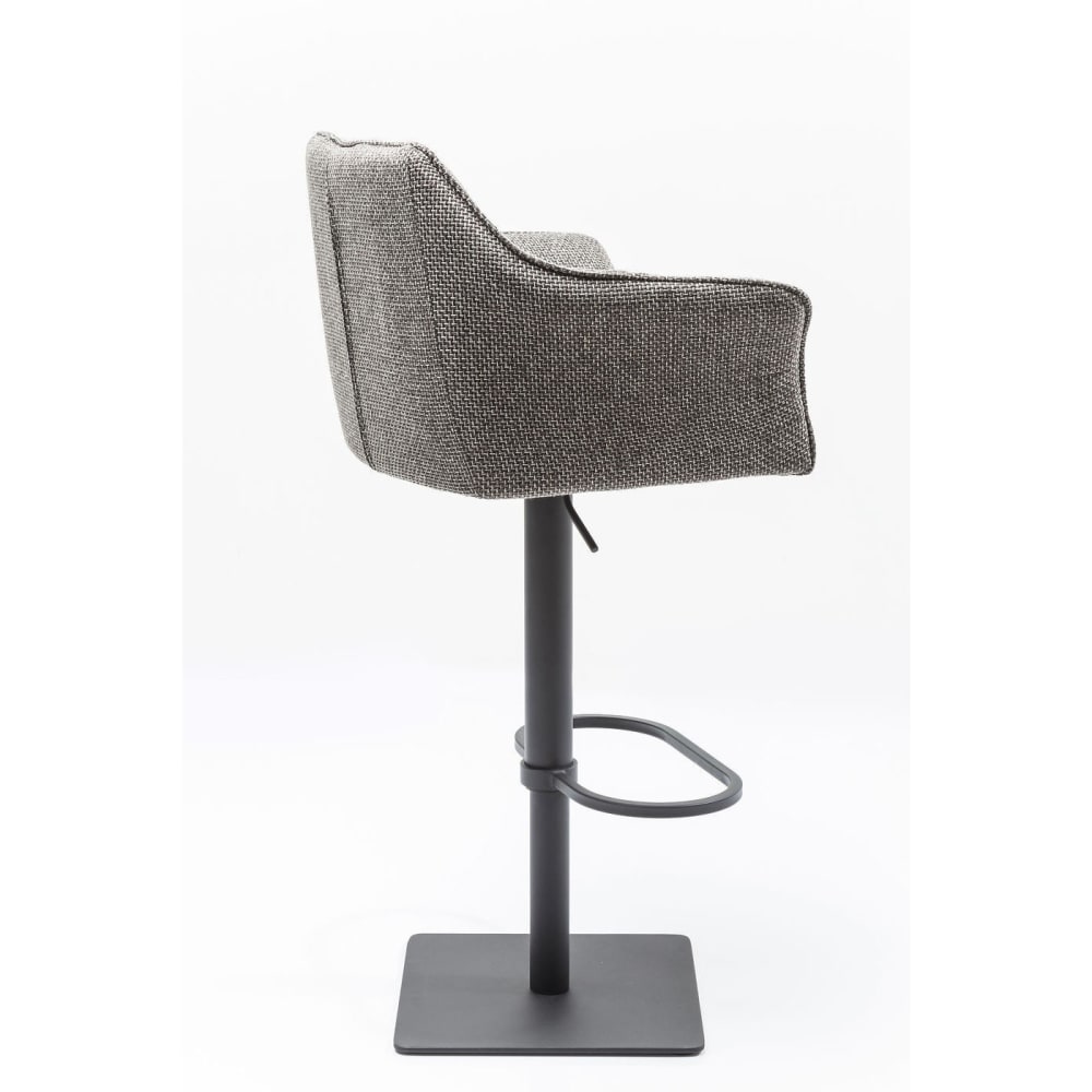 Tabouret de bar réglable gris et acier - Maisons du Monde