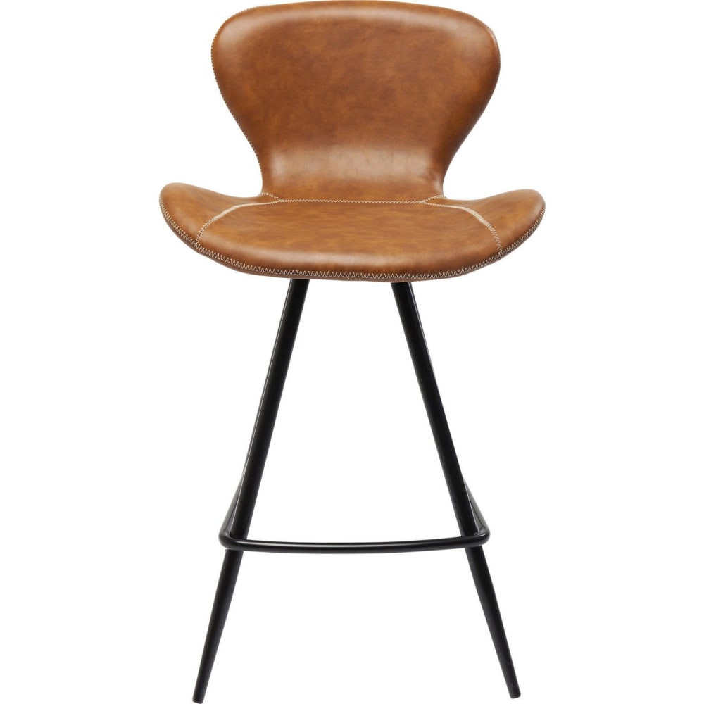 Tabouret de bar marron et acier