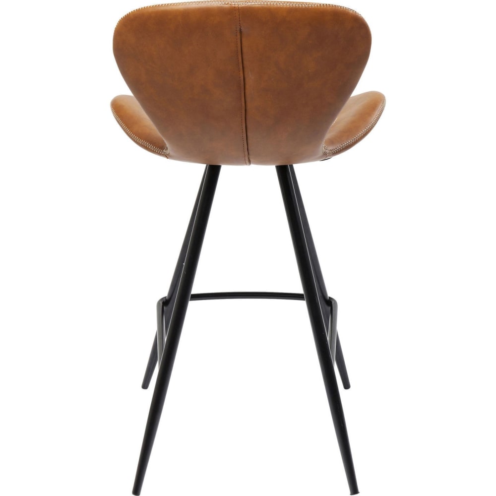 Tabouret de bar marron et acier - Maisons du Monde