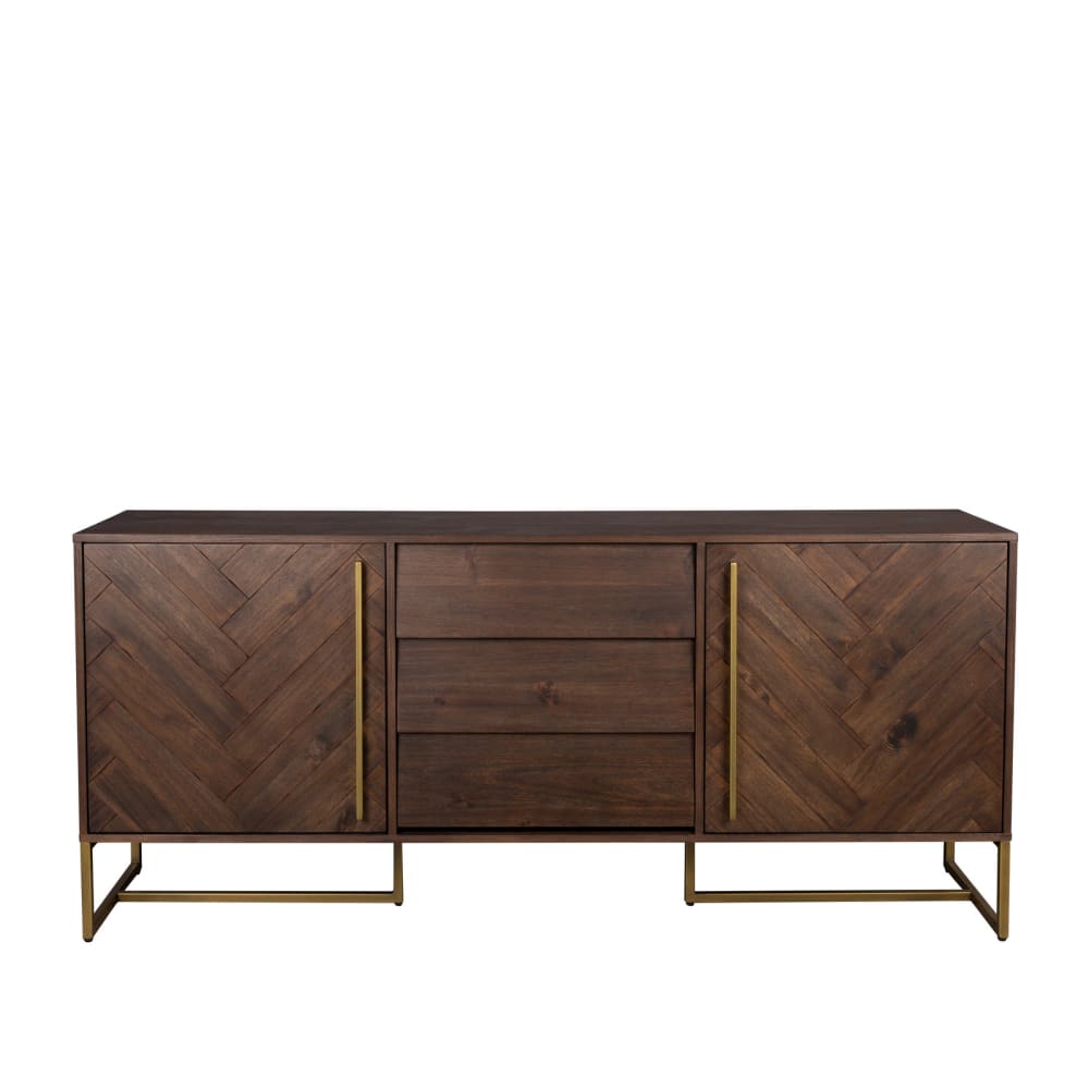 Buffet en bois d'acacia et laiton