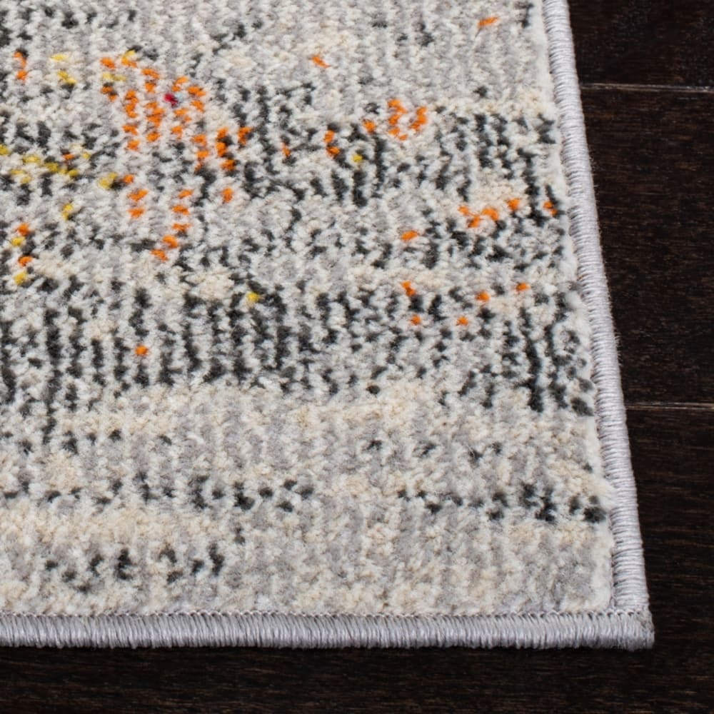 Tapis contemporain en polypropylène gris/or, 91 x 152 cm — vue 3