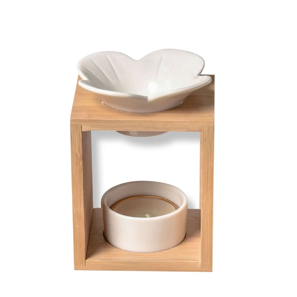 Bruciatore di profumo in bambù e ceramica - Zen'Arôme