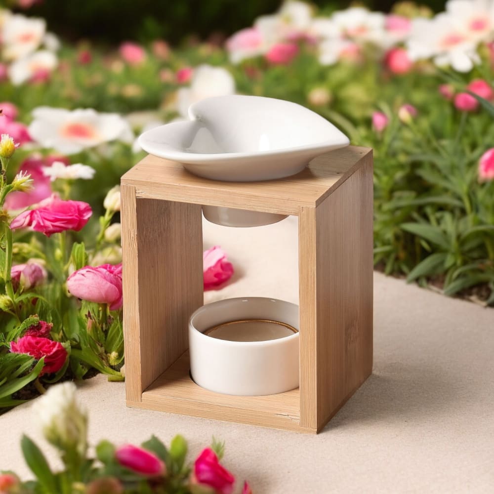 Bruciatore di profumo in bambù e ceramica - Zen'Arôme