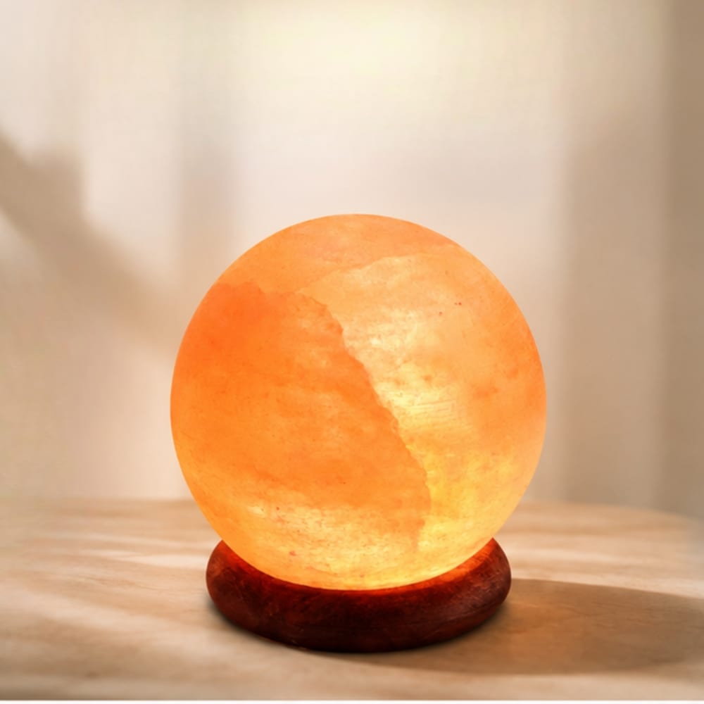 Himalaya-Salzkristall-USB-Lampenkugel - Maisons Du Monde