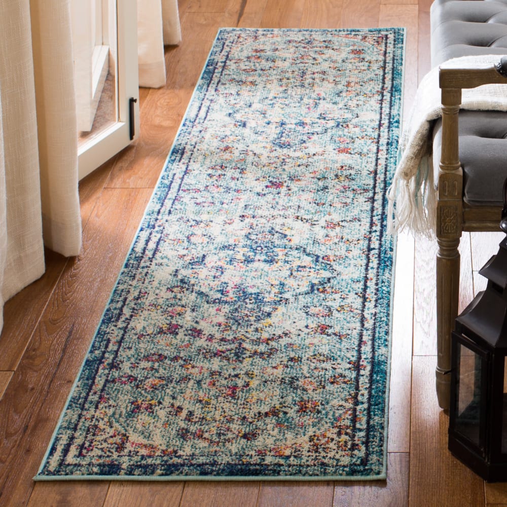 Tapis de transition en polypropylène bleu, 61 x 244 cm — vue 3