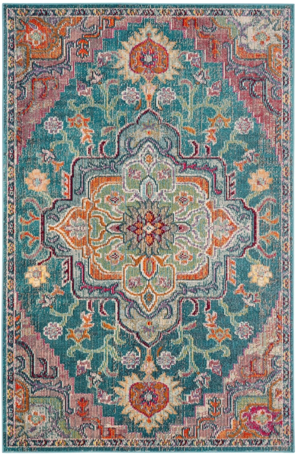 tapis bleu 122 x 183