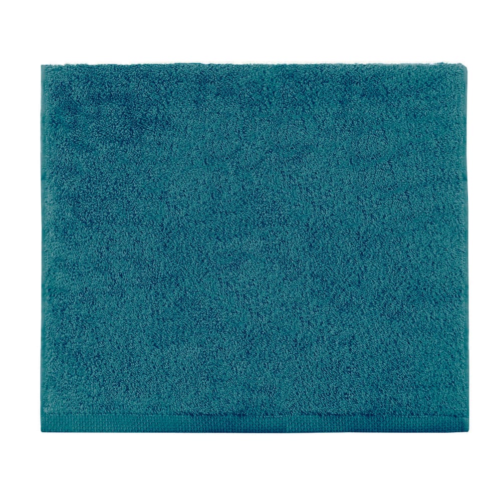 Serviette invité unie en coton Vert Émeraude 30x50