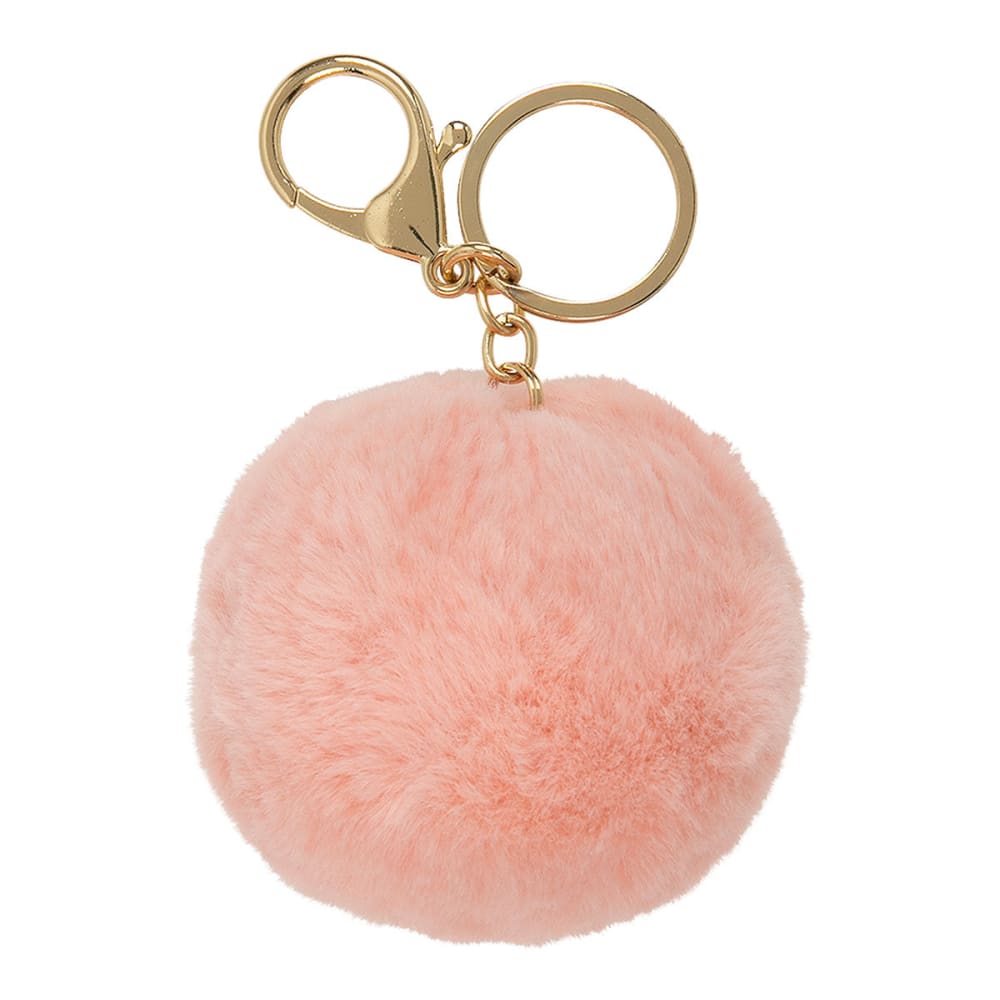 Draeger Paris Porte-clés peluche boule Rose Carton
