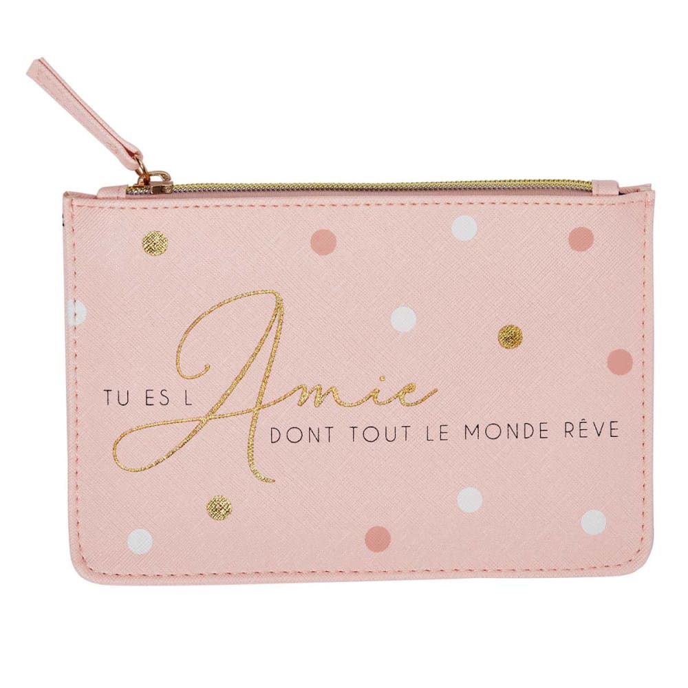 Draeger Paris Pochette amitié Doré Pvc - Poly Chlorure De Vinyle