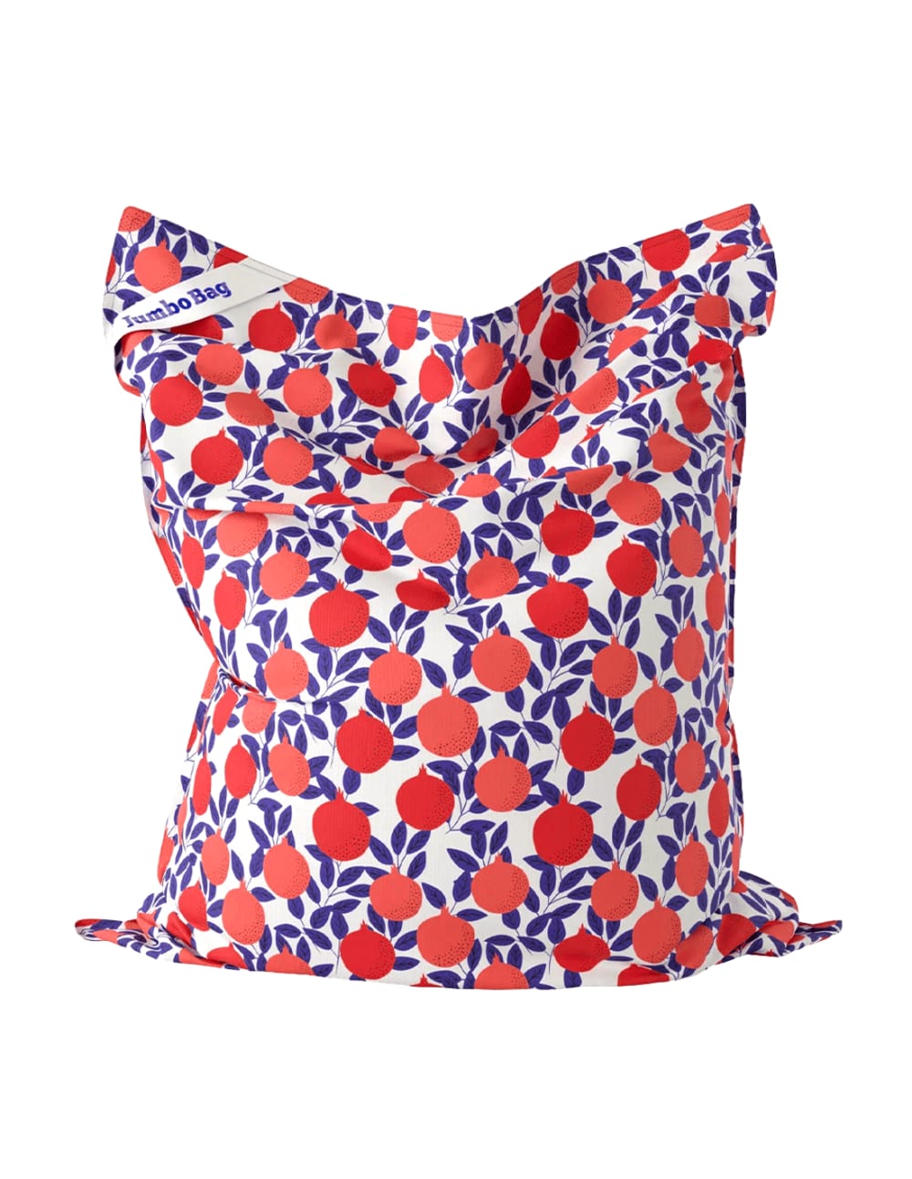 Pouf géant d'extérieur en tissu imprimé Pomegranate