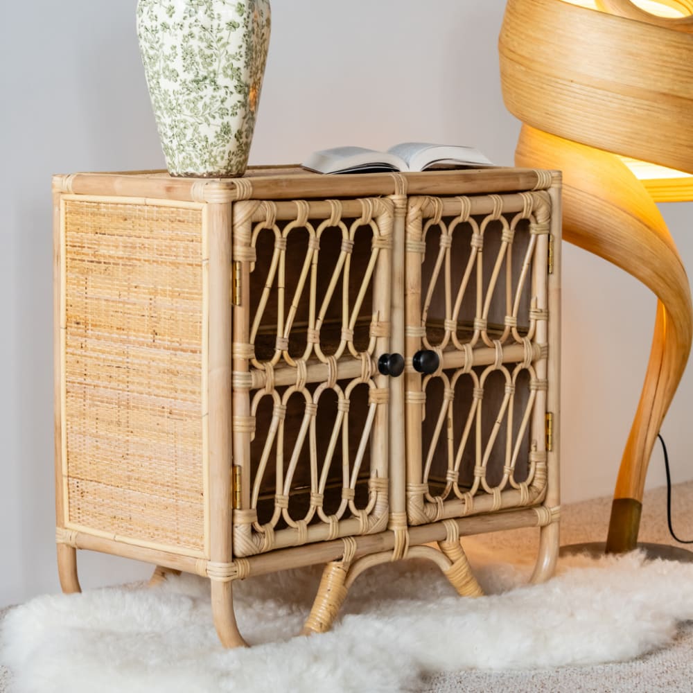 Petite console en rotin enfant 60x60x35 (HYDILE) - Image 1