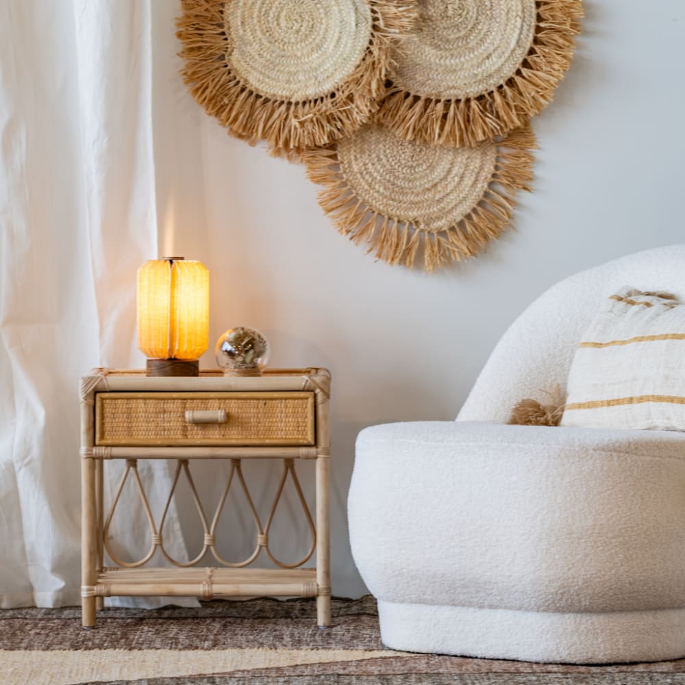 Petite console en rotin enfant 60x60x35 (HYDILE) - Image 2