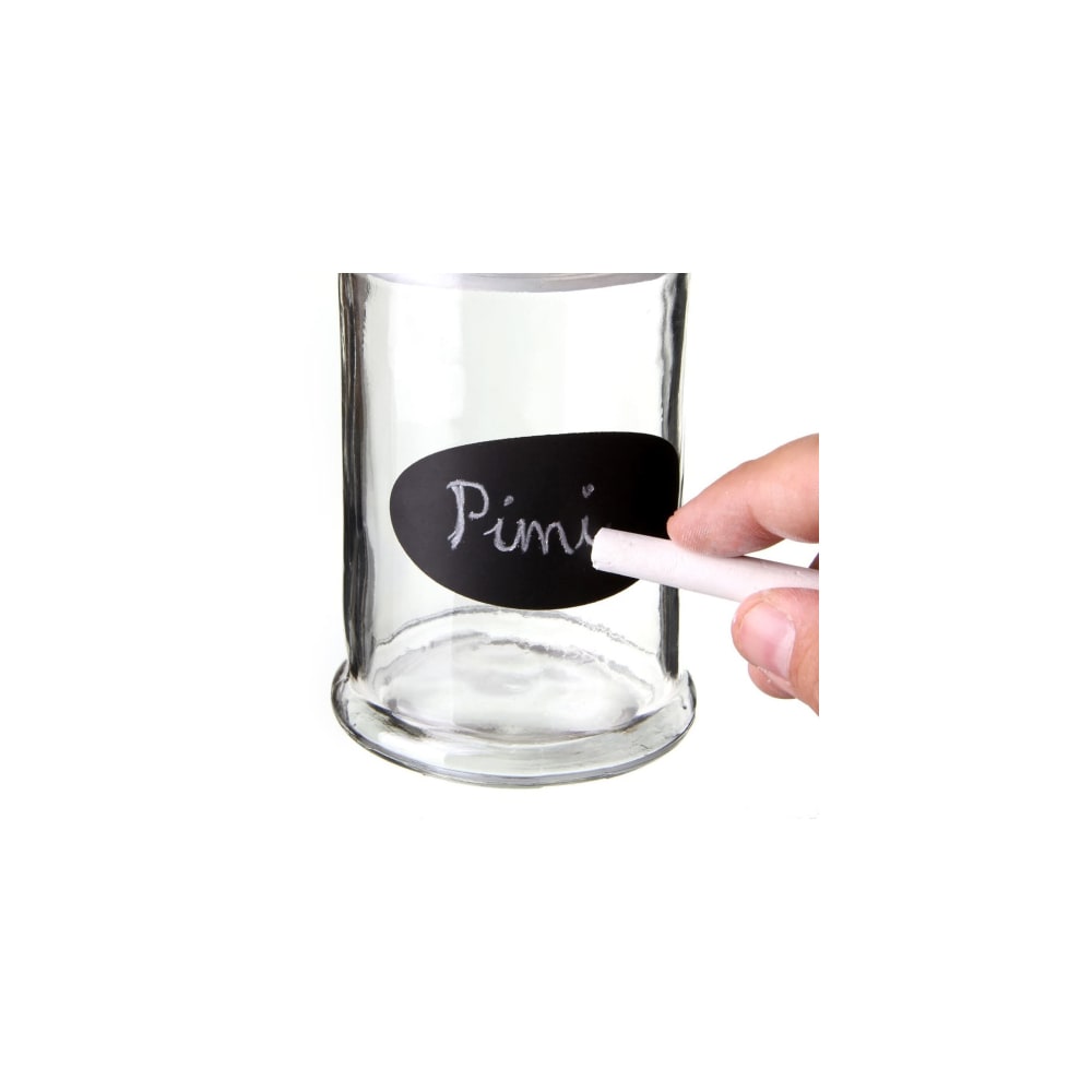 Bocal de cuisine en verre avec étiquette H14,5cm - Maisons du Monde
