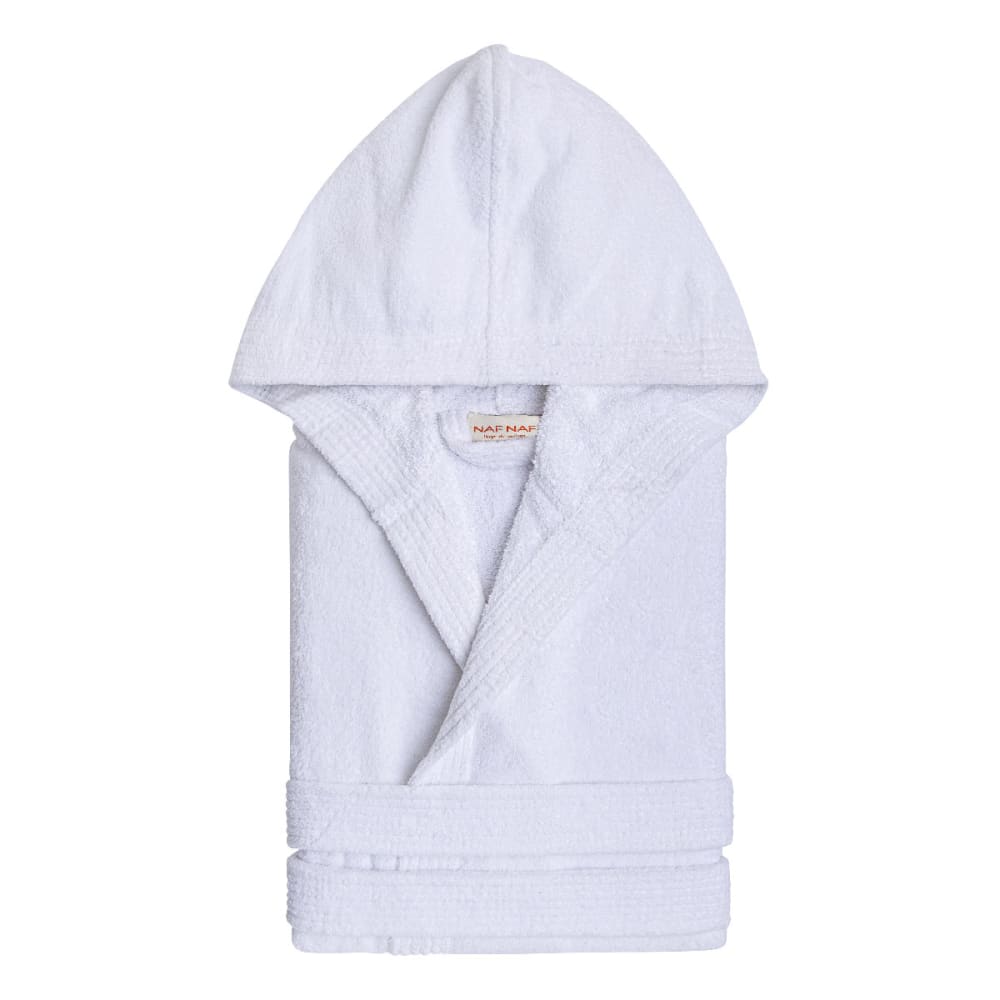 Peignoir mixte - coton 380 g/m2 blanc S-M - Maisons du Monde