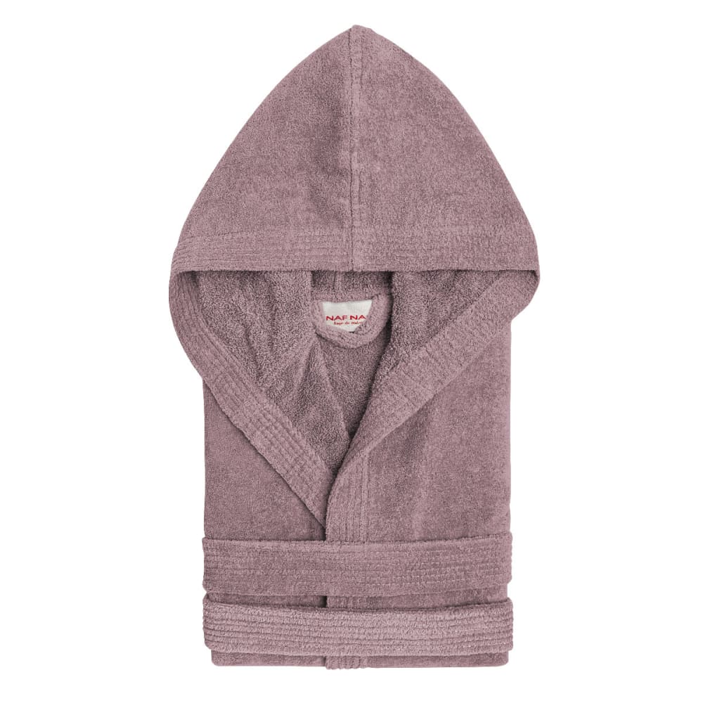Albornoz unisex de algodón 380gr/m2 malva L-XL - Maisons du Monde