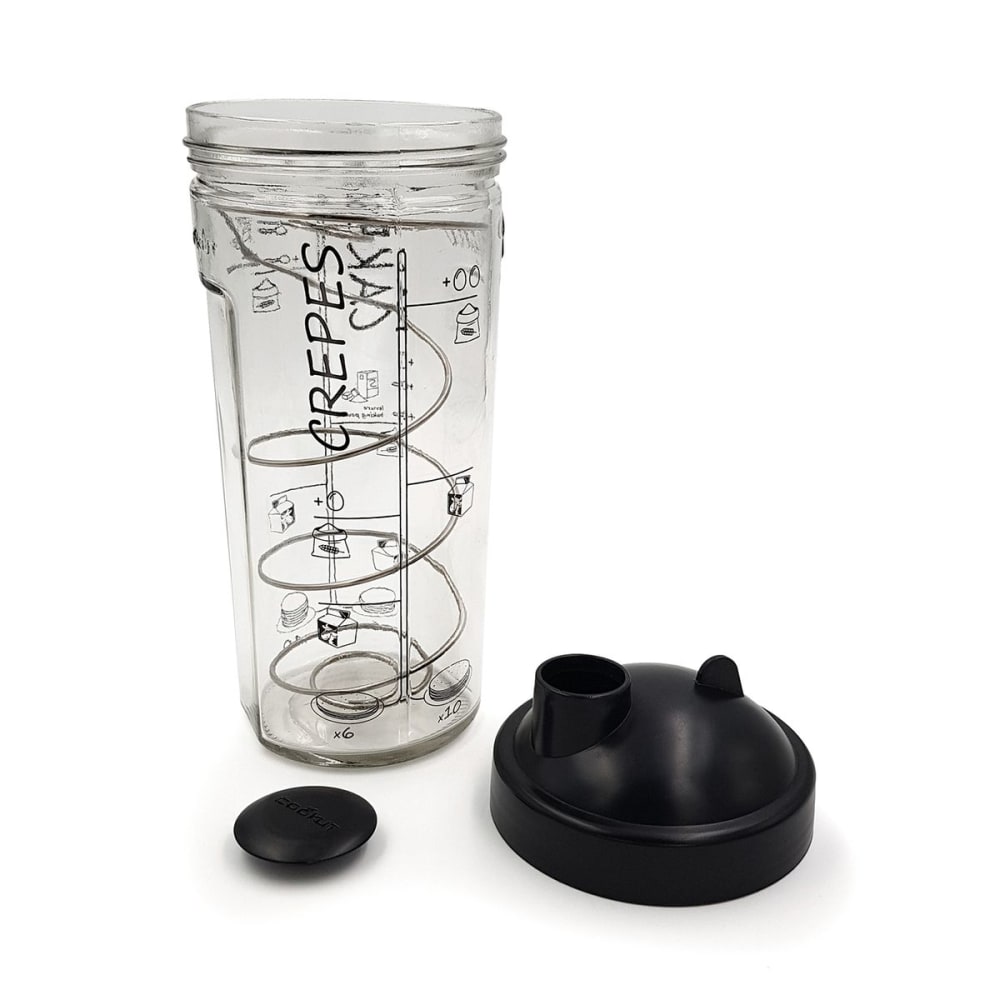 Zago Shaker à crêpes et pancakes style contemporain Transparent Verre