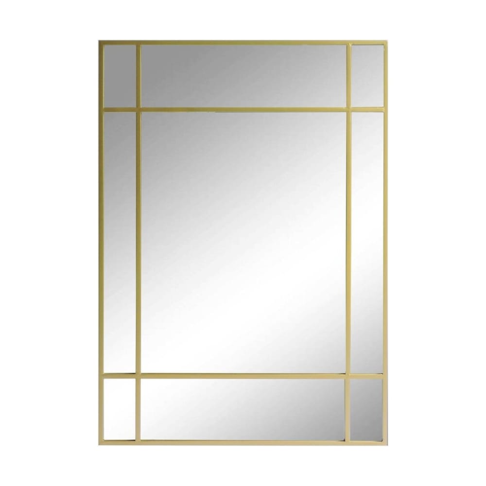 Miroir rectangulaire en métal doré 130 x 90 cm