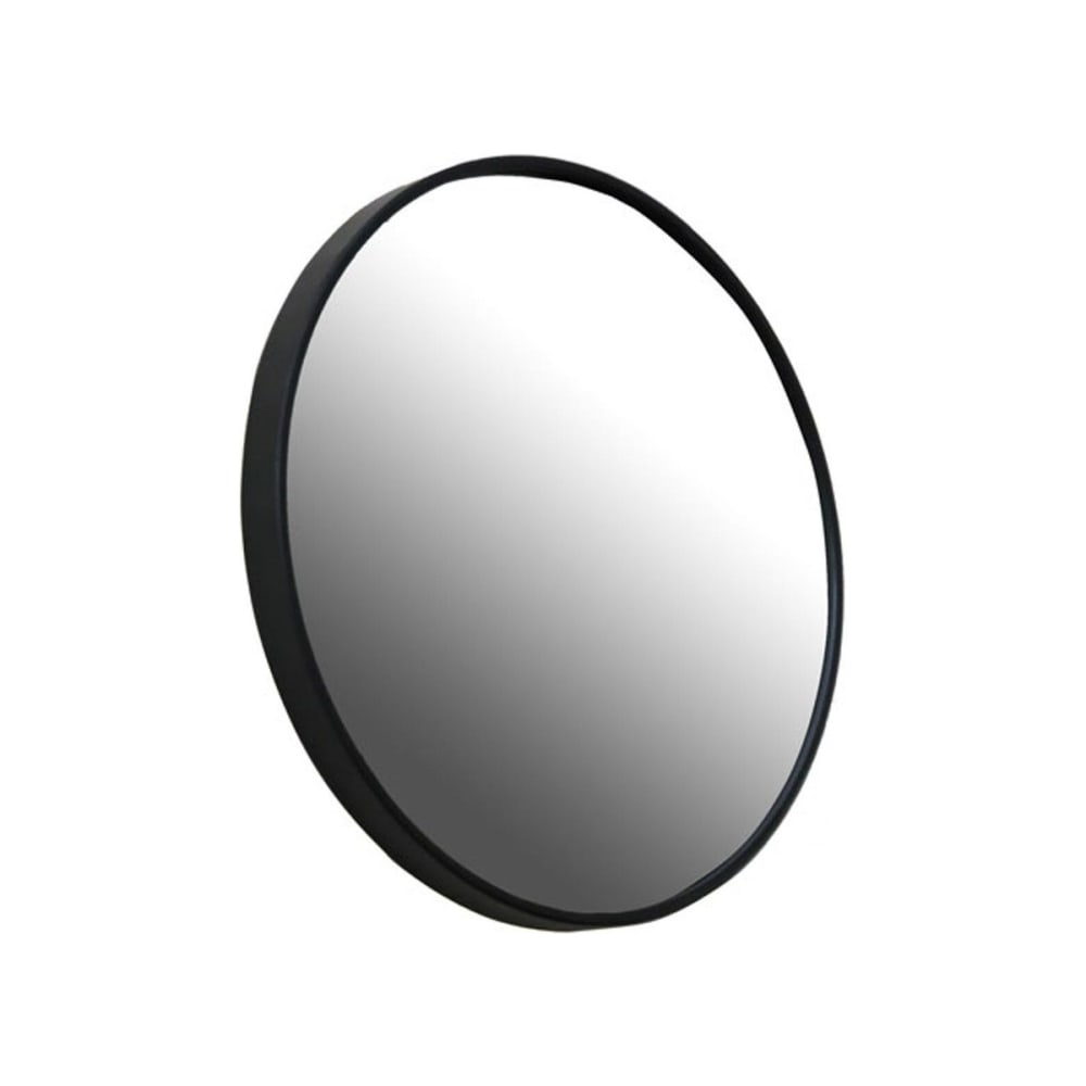 Decoclico Runder Spiegel aus Metall D80, schwarz style industrial - Metall