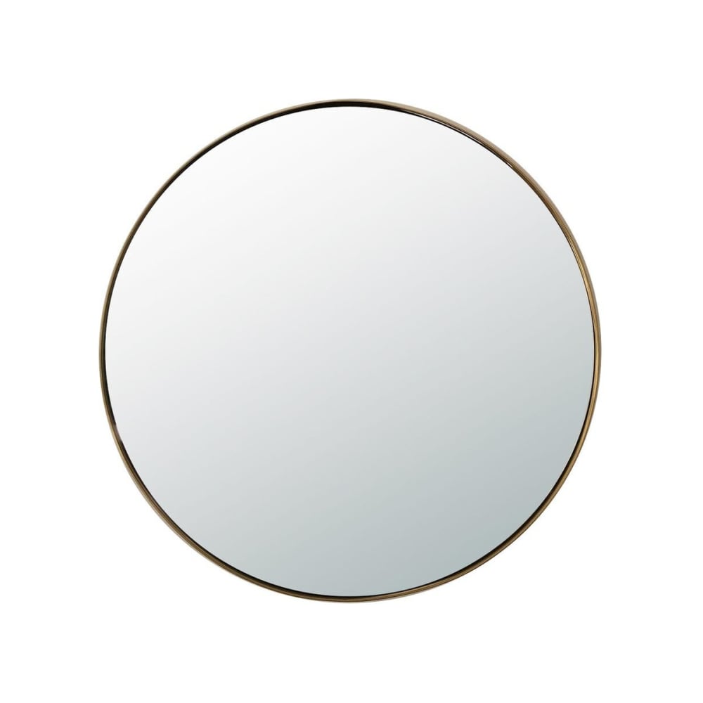 Miroir rond en laiton doré D60cm