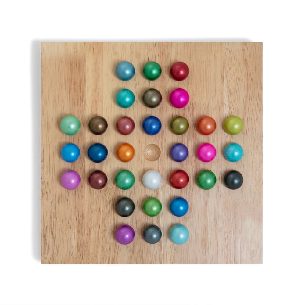 Jeu du solitaire en bois