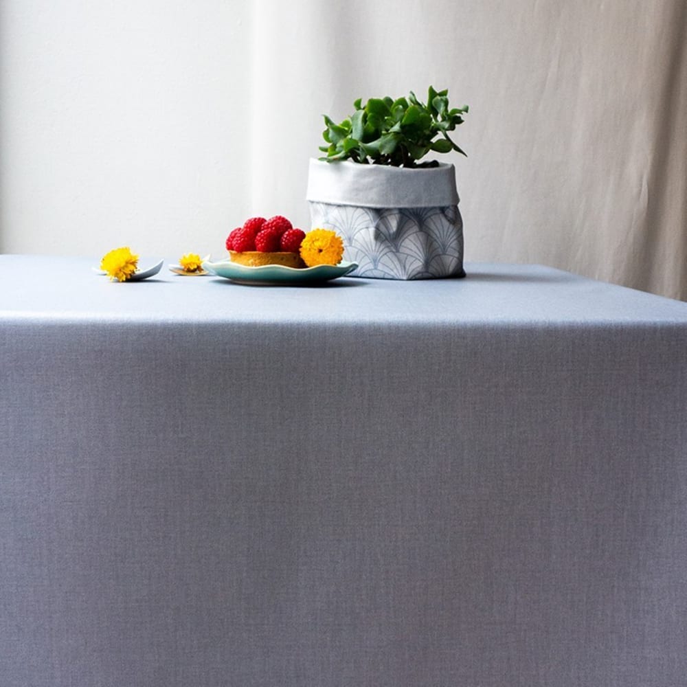 Tovaglia grigia antimacchia - Modello Classico chic - Grigio - Öko-Tex Zertifikat - Cotone