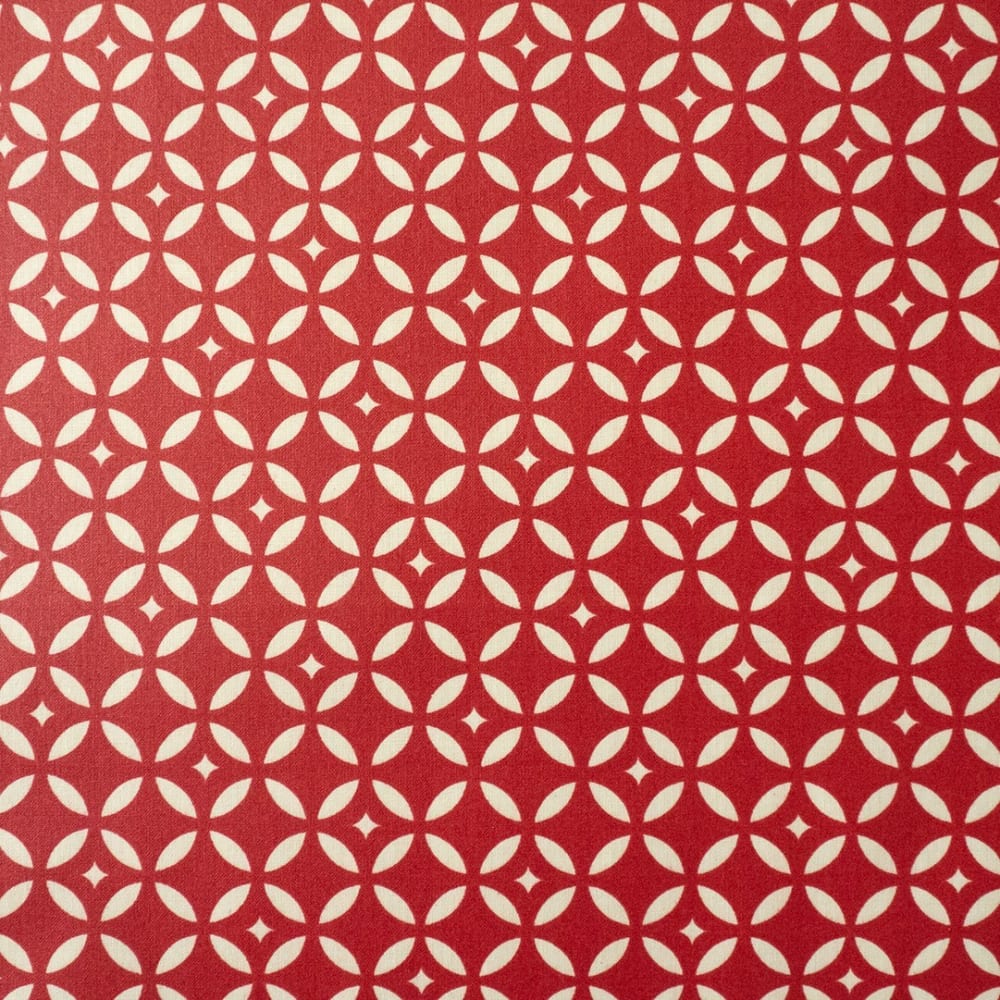 Nappe enduite rouge ronde diam 160 cm - Maisons du Monde