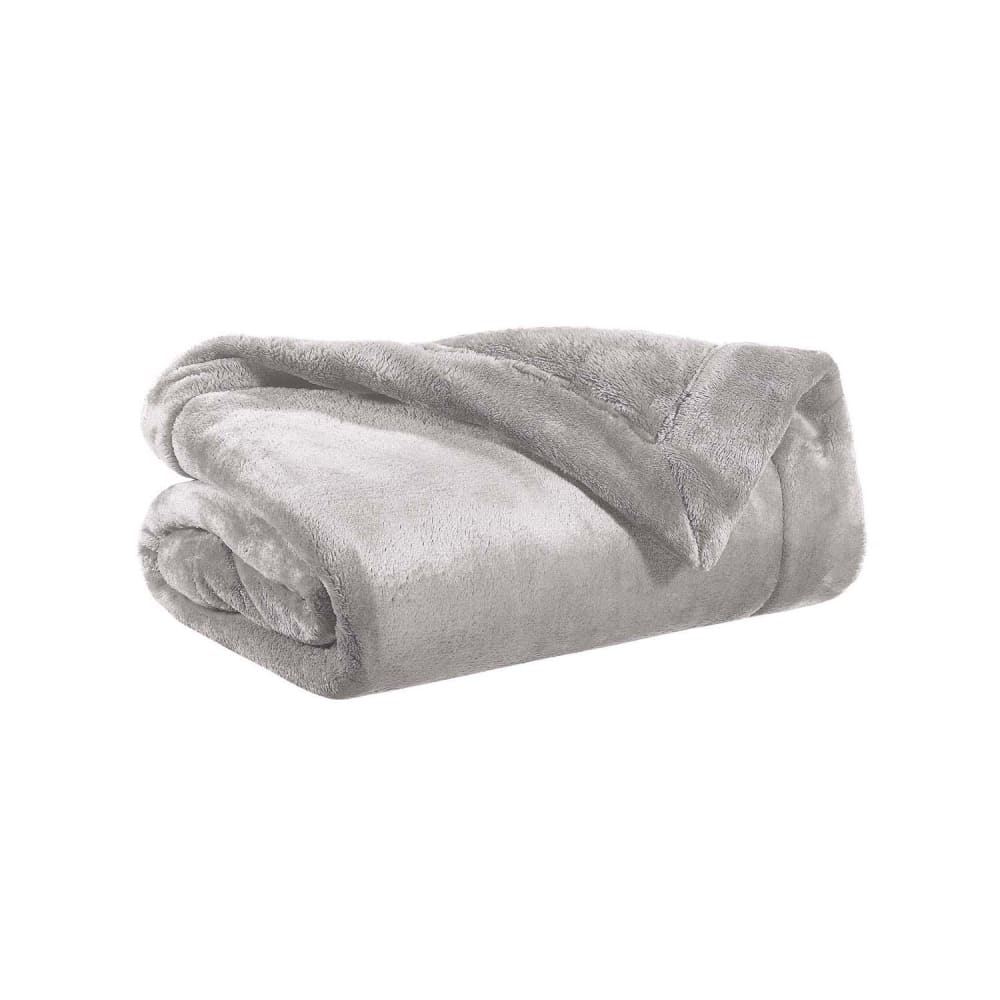 Plaid en polyester perle 150 x 200 cm - Maisons du Monde