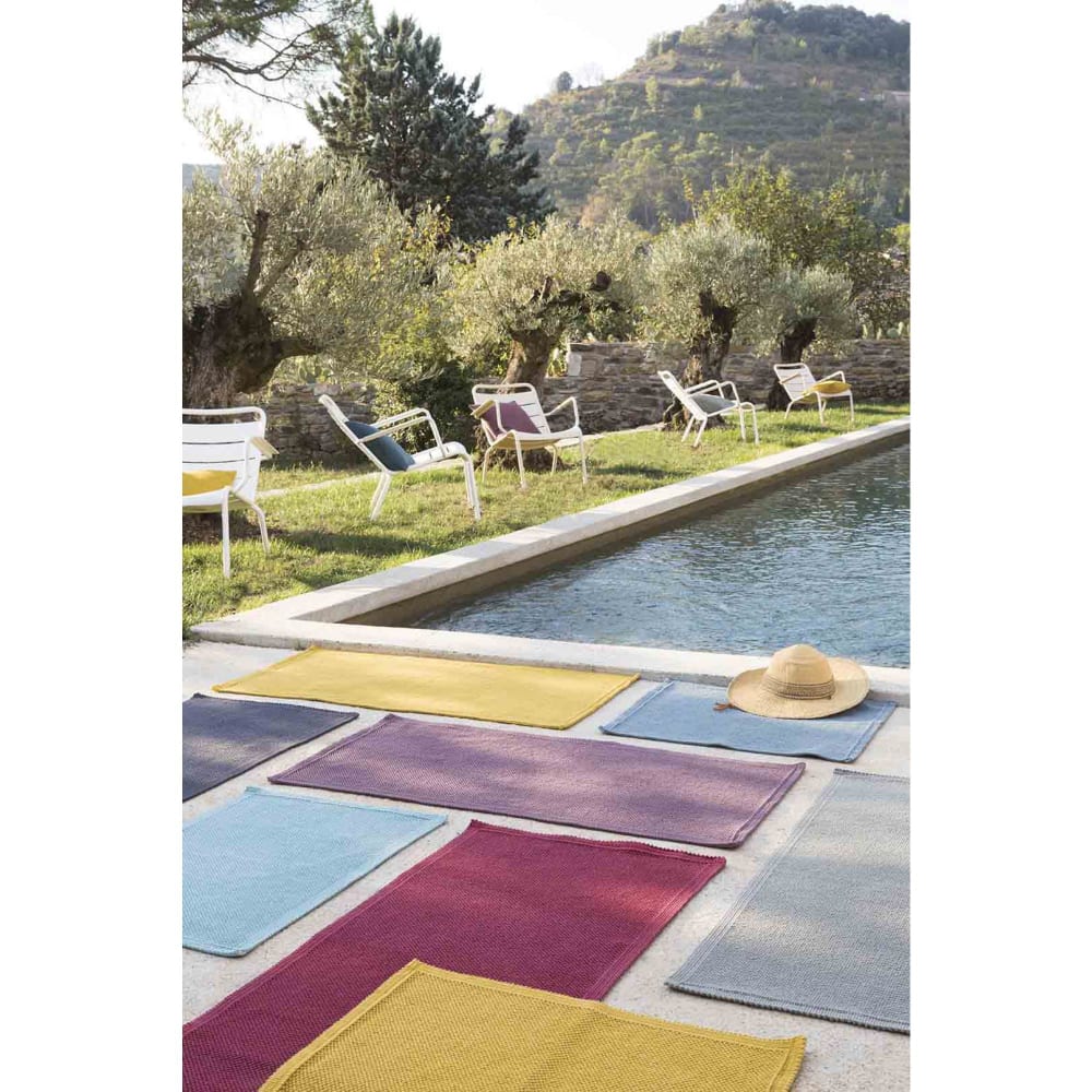 Tapis de bain uni en coton absynthe 54 x 64 cm — vue 3