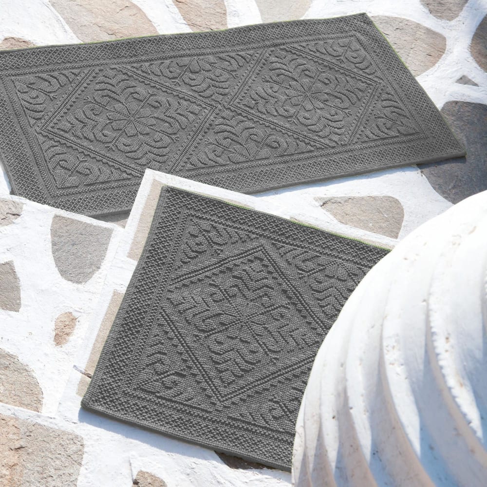 Tapis de bain en coton souris 54 x 110 cm - Maisons du Monde