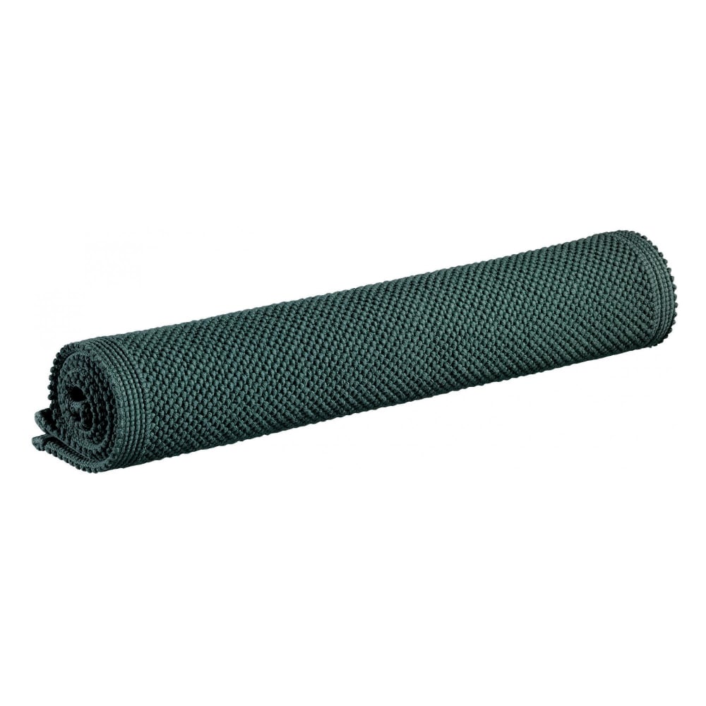 Tapis de bain uni en coton prusse 54 x 64 cm