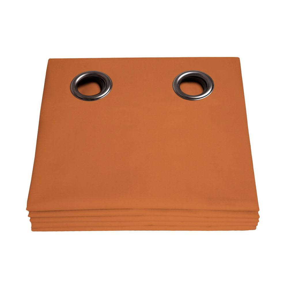 Verdunkelungsvorhang 100% Ösens Orange MC374 135Lx260H - Maisons