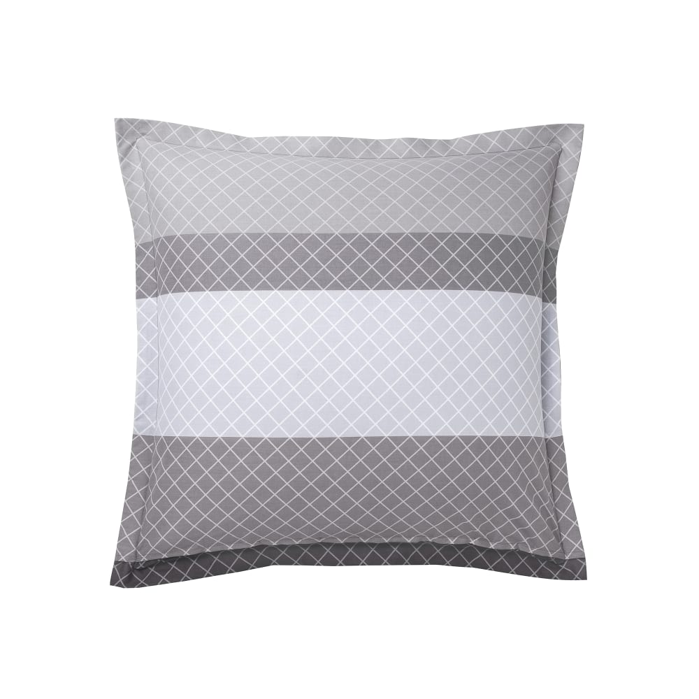Taie d'oreiller en lyocell gris 63 x 63