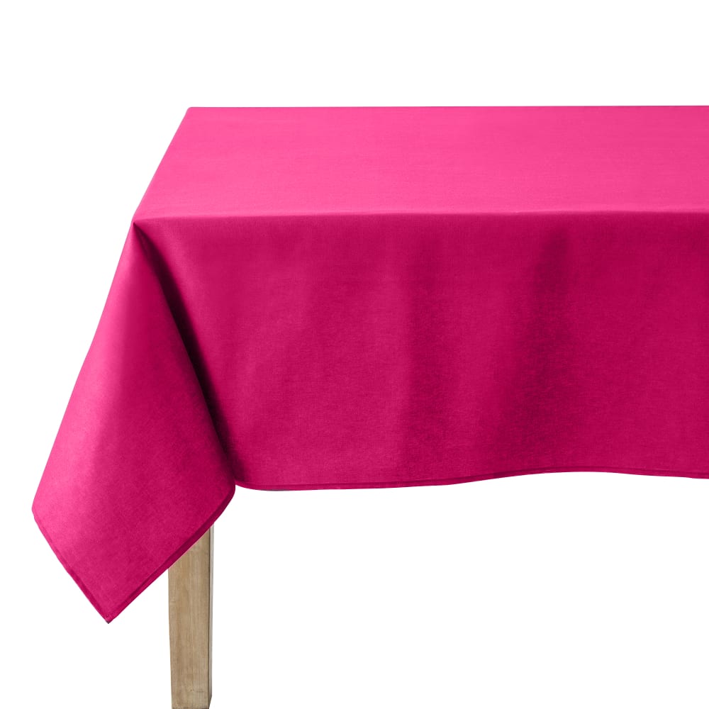 Nappe en coton traitee teflon grenadine 150 x 190 Nappe en coton traitee teflon grenadine 150 x 190