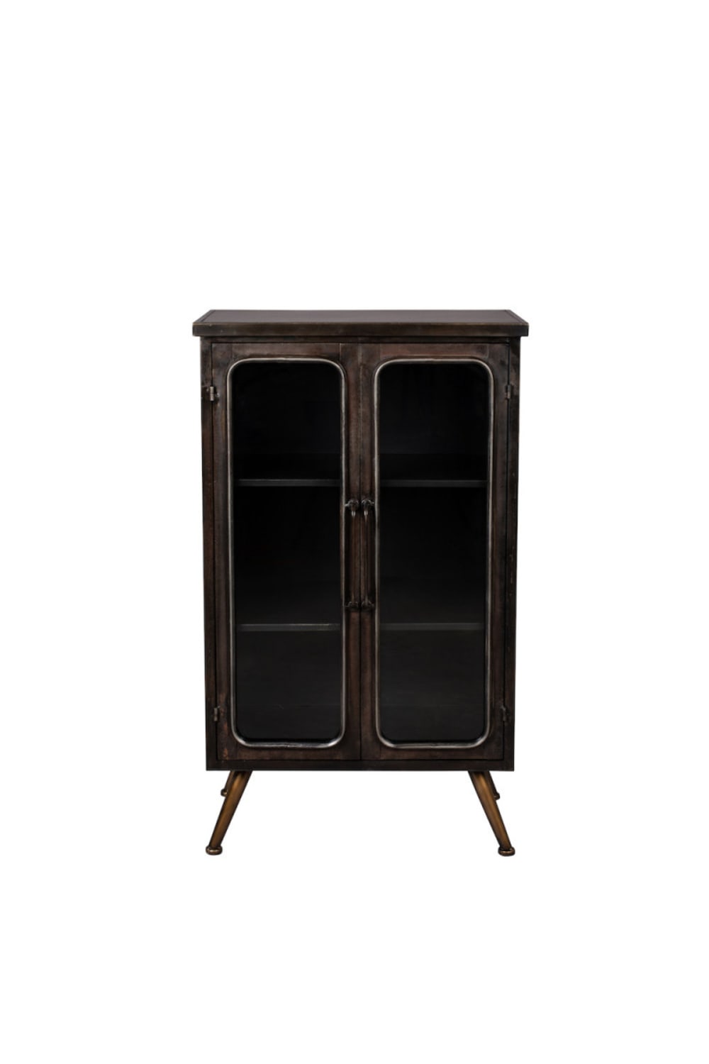 Meuble de rangement haut en acier noir vieilli Meuble de rangement haut en acier noir vieilli