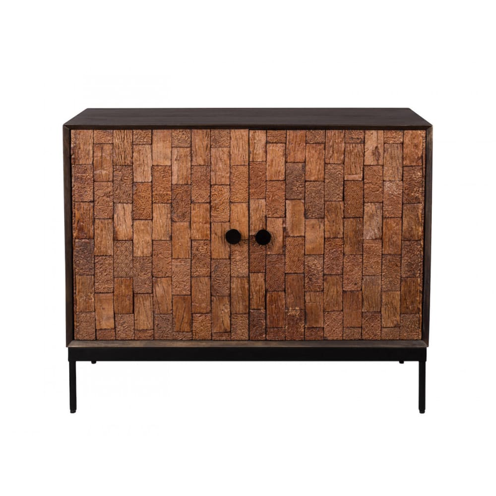 Dutchbone Holzbuffet mit dekorativen Türen style exotic Braun Holz