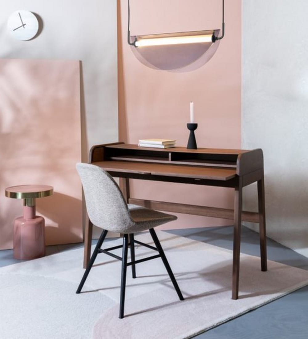 2er Set Design-Stühle aus Stoff grau - Maisons Du Monde