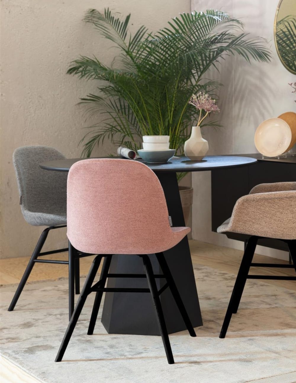 Albert Kuip Stuhl Soft aus Stoff - Maisons Du Monde