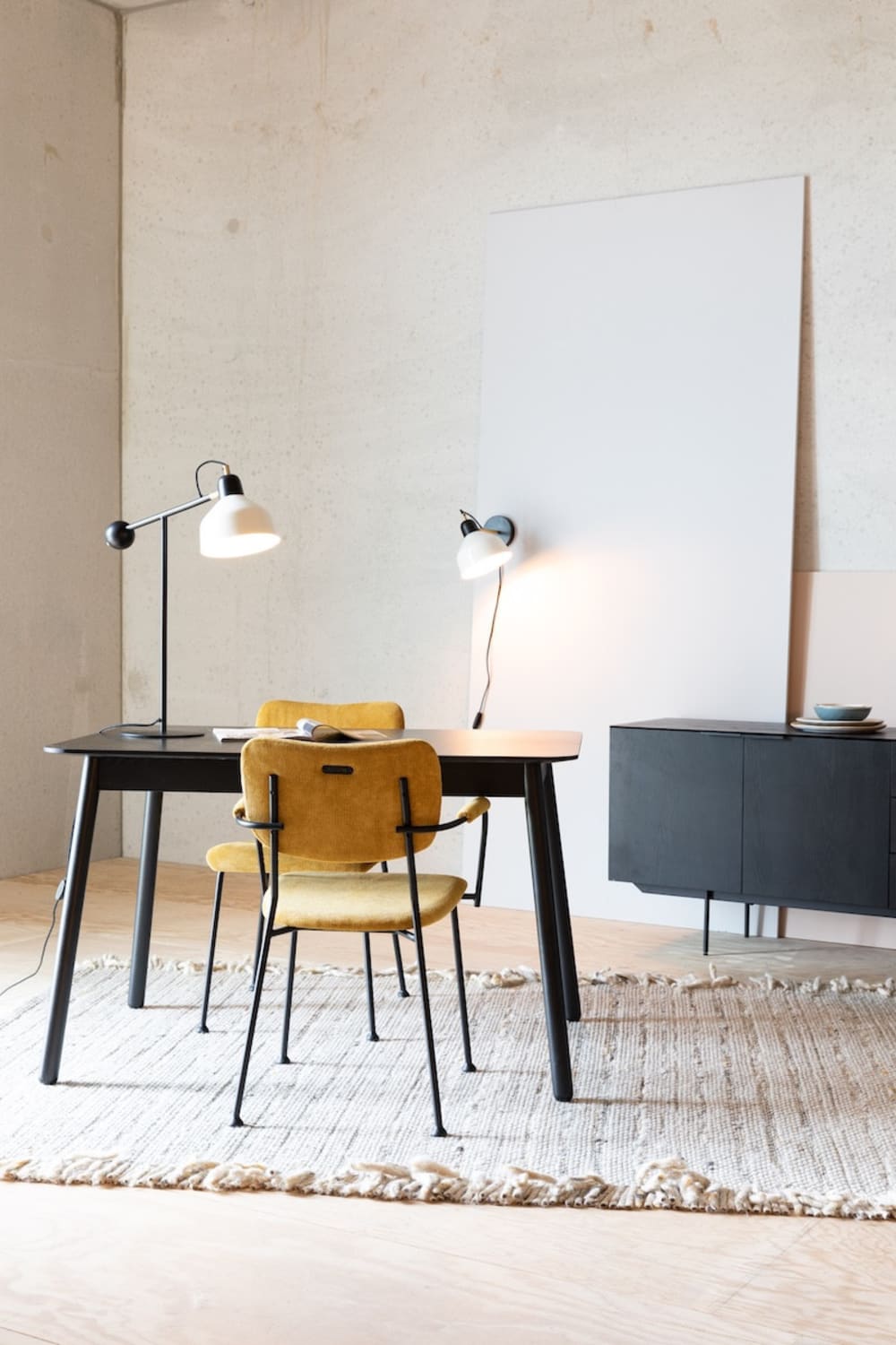 2er-Set Esszimmerstühle aus Velours - Maisons Du Monde