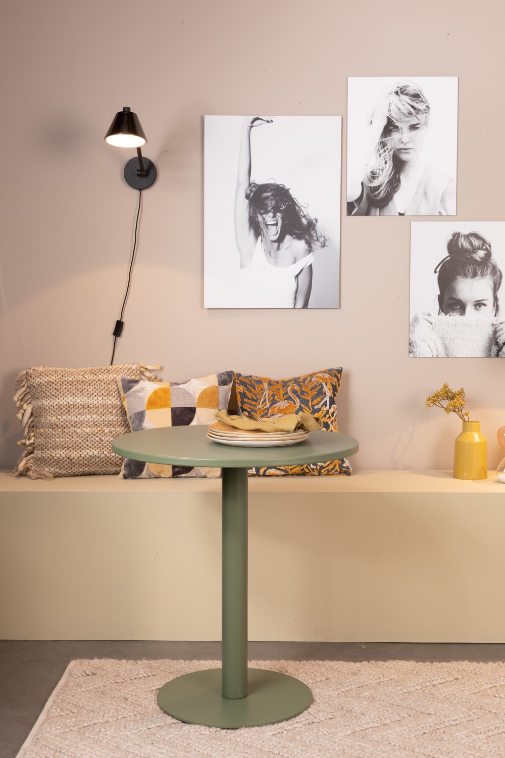 Bistrotisch aus Metall, grün - Maisons Du Monde